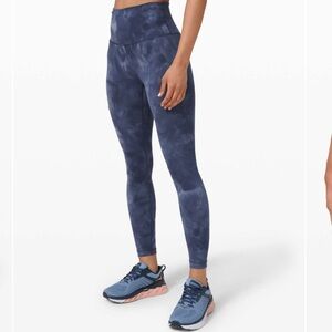 Lululemon Wunder Train Tight  Diamond Dye Shade Naval Blue
